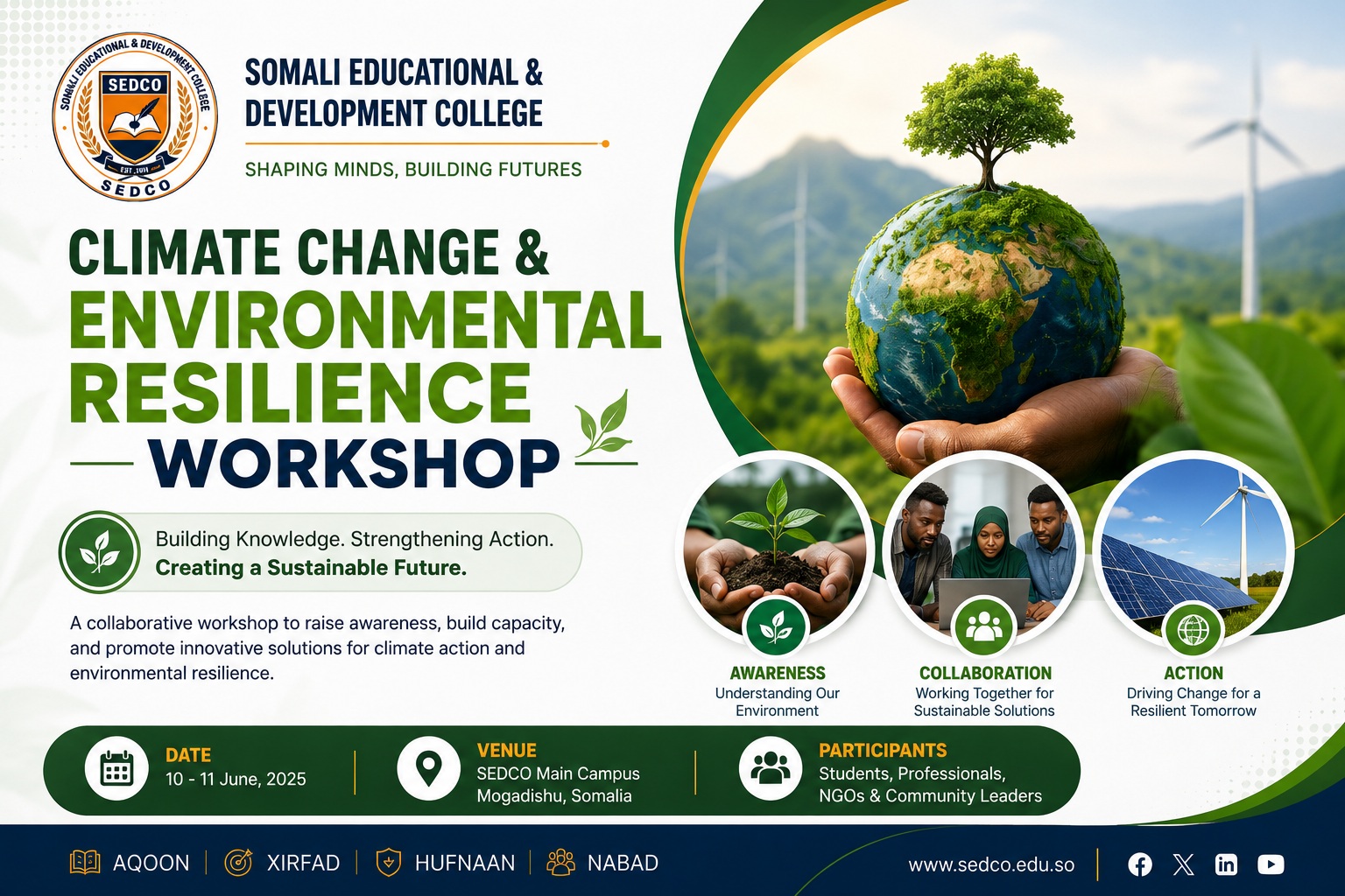 Climate Change & Environmental Resilience Workshop